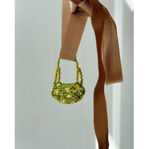 Pearl-stitched basket