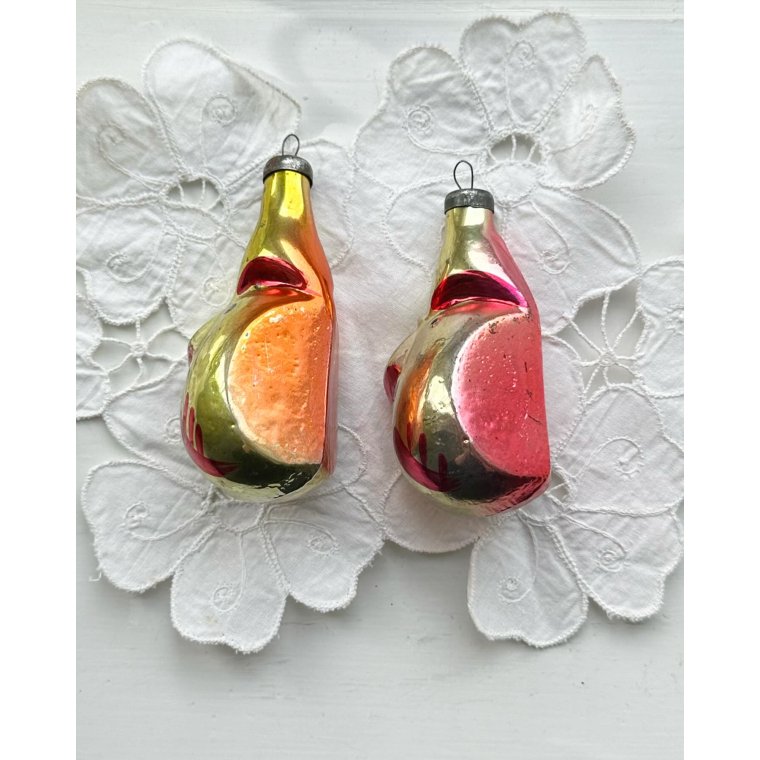 Glasophng, grafiske kyllinger, 2 stk samlet