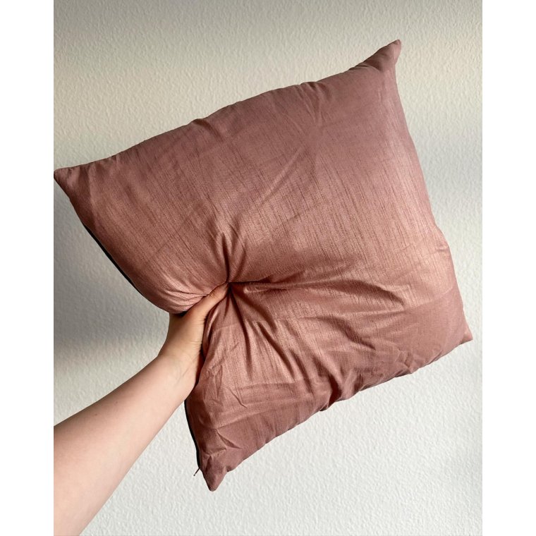 Pillow, rosy fabric