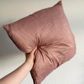 Pillow, rosy fabric