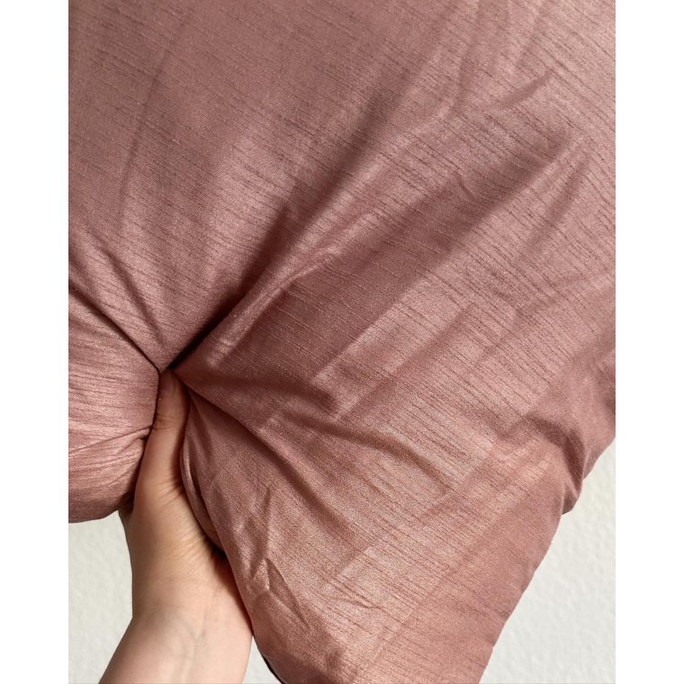 Pillow, rosy fabric