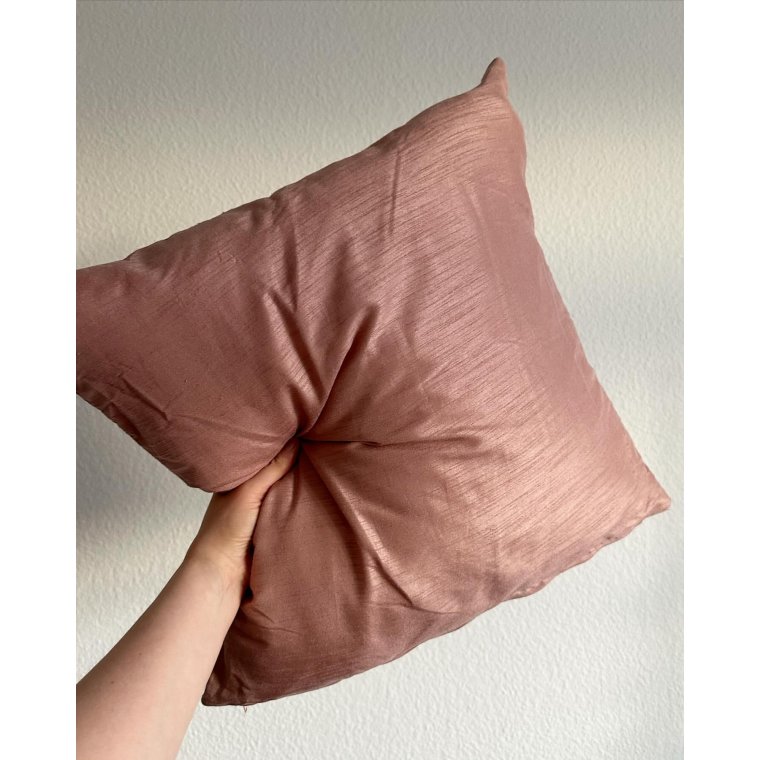 Pillow, rosy fabric