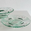 Bowl and platter w decoration, set, NB
