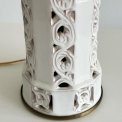 Heiberg table lamp w perforated pattern