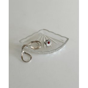 Jewelry dish, pressed glass