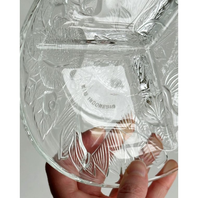 Cabaretfad, klart glas m frugtprg