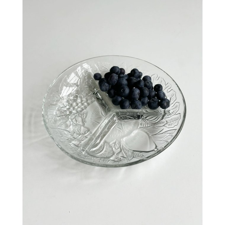 Cabaretfad, klart glas m frugtprg