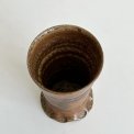 Ceramic cup, brown glaze, sign. 98