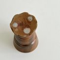 Ceramic cup, brown glaze, sign. 98