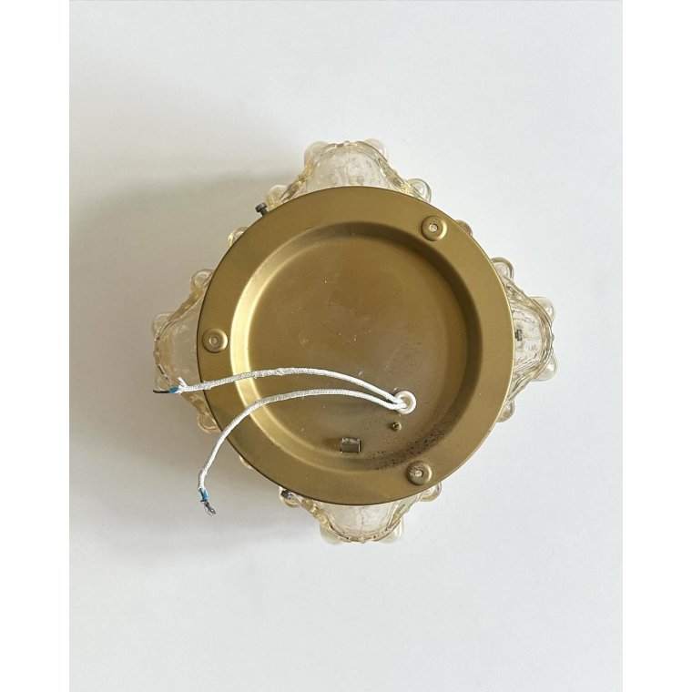 Wall lamp w iridescent glass