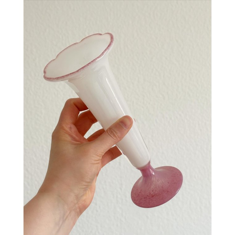 Vase of opaline glass, Monica Backstrm for Kosta, 