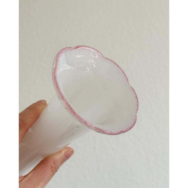 Vase of opaline glass, Monica Backstrm for Kosta, 