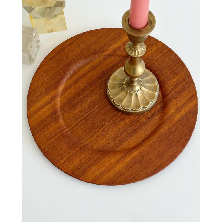 Teaktallerken, dansk