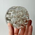 Flower frog, clear glass