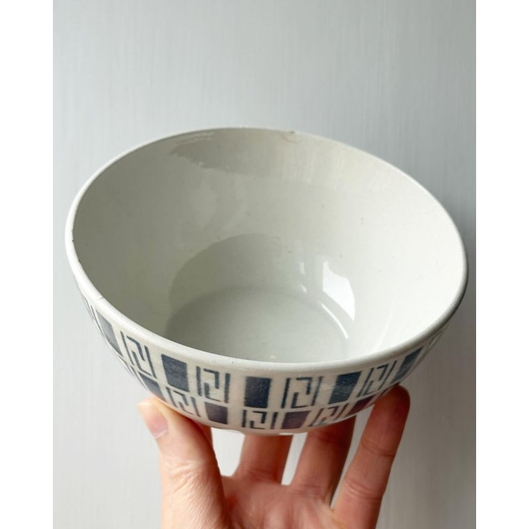 Lille Torgau fajanceskl m blgrt mnster