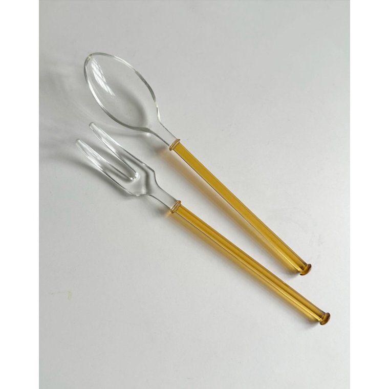 Salatst, ravfarvet glas, NB