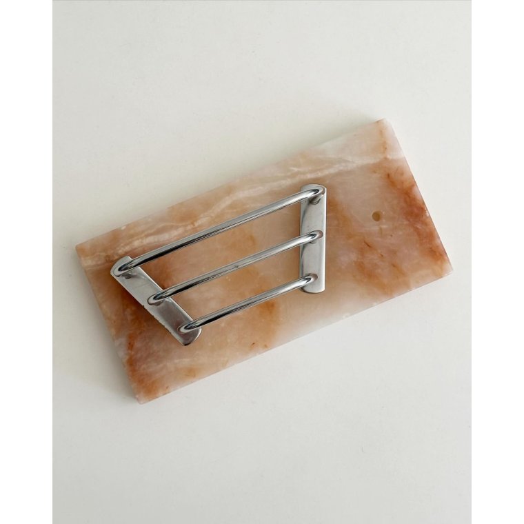 Vintage brevordner, alabast og metal