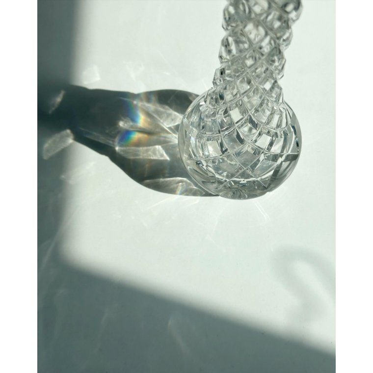 Krystalvase m harlekinslibninger