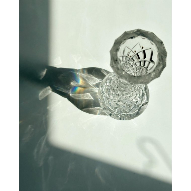 Krystalvase m harlekinslibninger