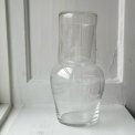 Carafe w glass, chisellings
