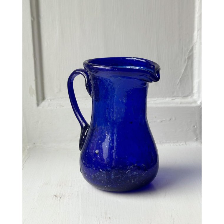 Fldekande, hndlavet, blt glas