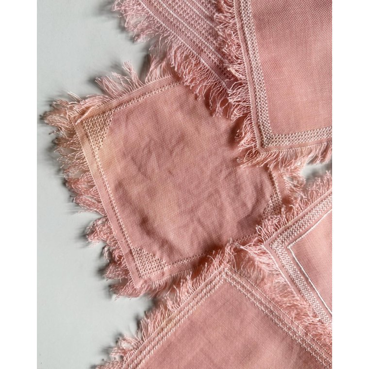 Mellemlgsservietter, hndbroderede, 12 stk samlet, NB