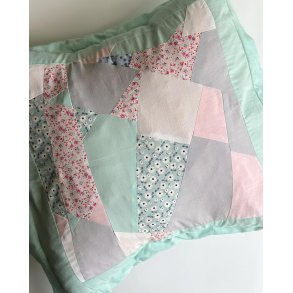 Patchwork pillowcase, mint