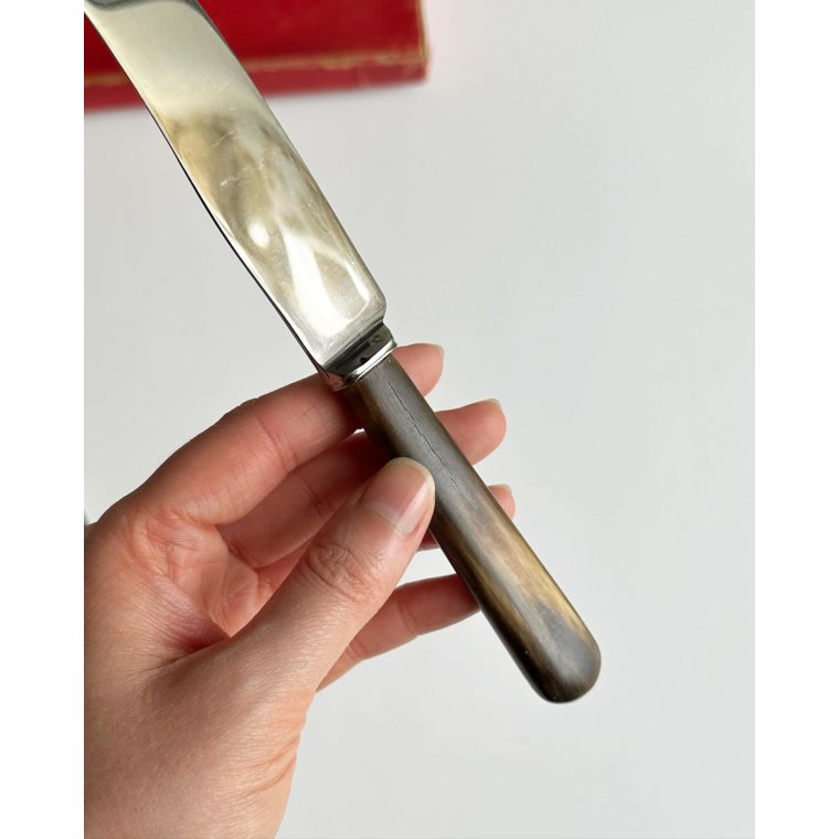 Vintage Sheffield, rustfrit stl og ben, 6 stk samlet