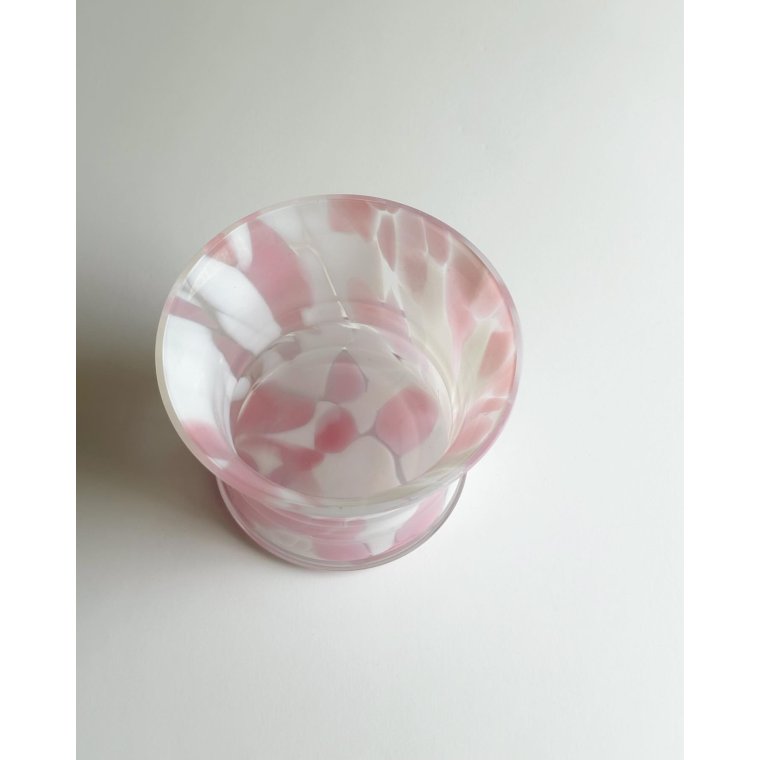 Urtepotteskjuler klar/lyserd/hvid glas