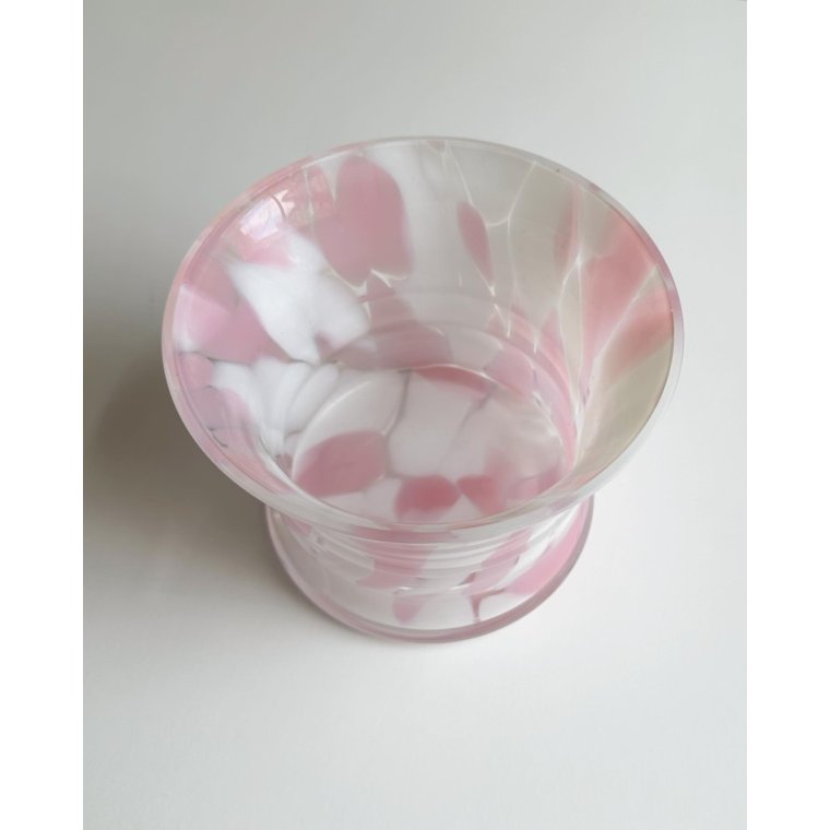 Urtepotteskjuler klar/lyserd/hvid glas