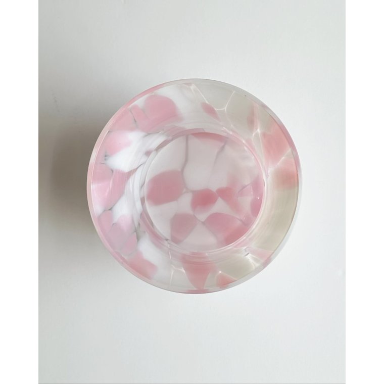 Urtepotteskjuler klar/lyserd/hvid glas