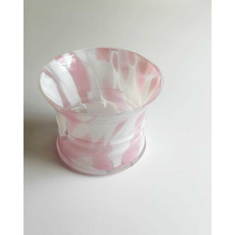 Urtepotteskjuler klar/lyserd/hvid glas