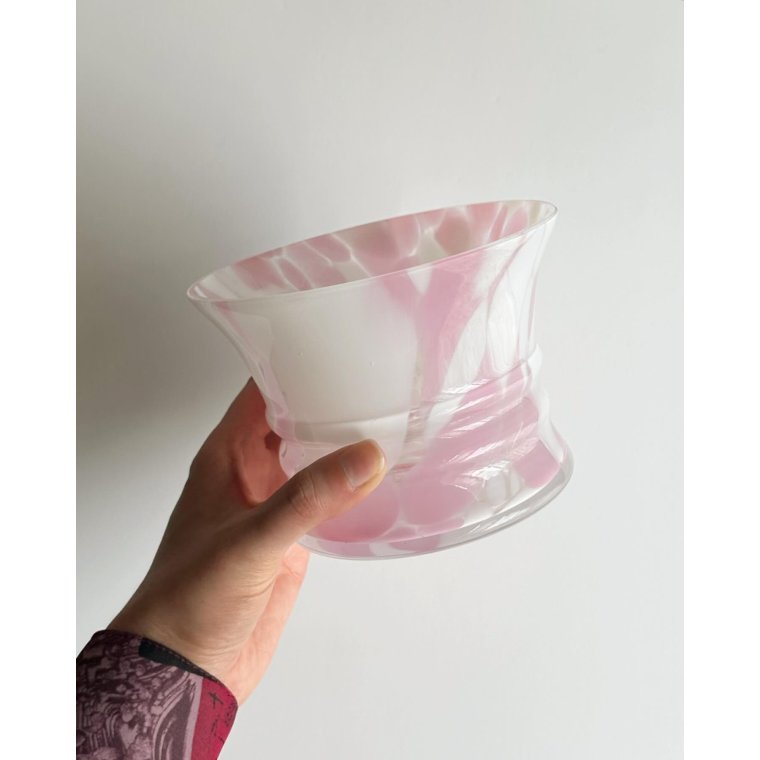 Urtepotteskjuler klar/lyserd/hvid glas