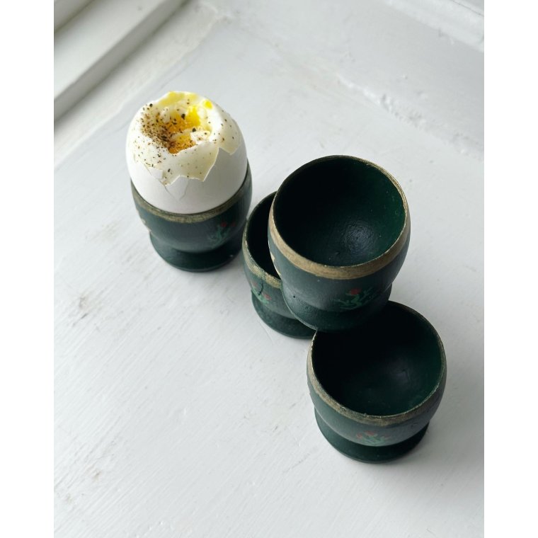 ggebgre, bemalet tr, 4 stk samlet