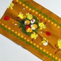 Retro easter table runner