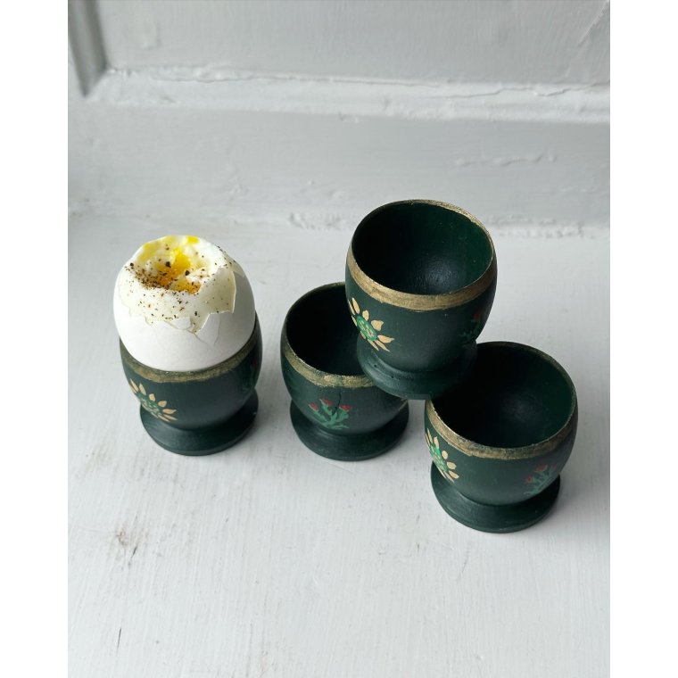 ggebgre, bemalet tr, 4 stk samlet