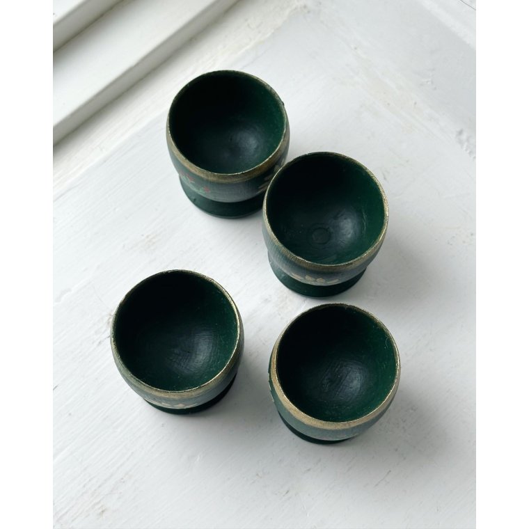 ggebgre, bemalet tr, 4 stk samlet