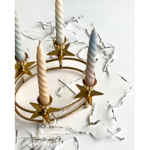 Adventsstage m stjerner, oval