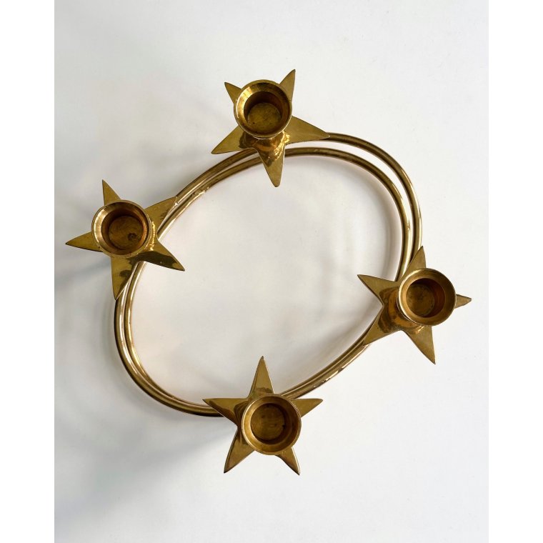 Adventsstage m stjerner, oval