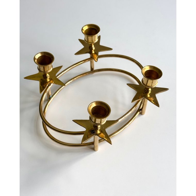 Adventsstage m stjerner, oval