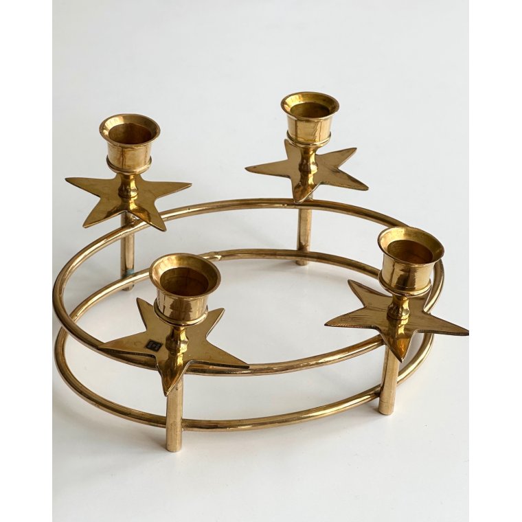 Adventsstage m stjerner, oval