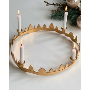 Gold plated Advent candleholder