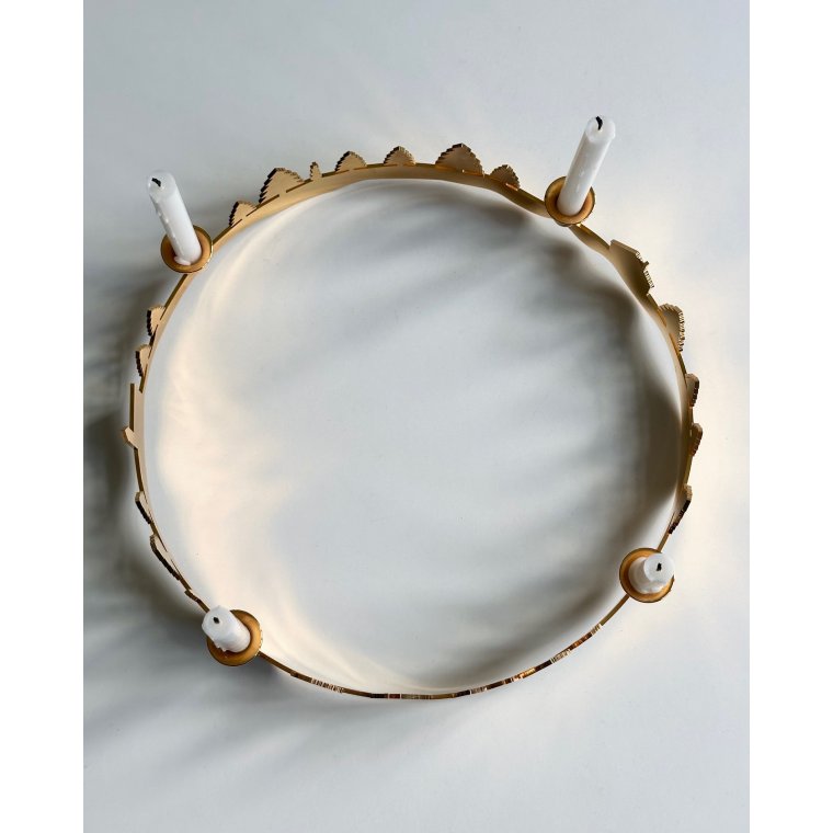 Guldbelagt adventsstage