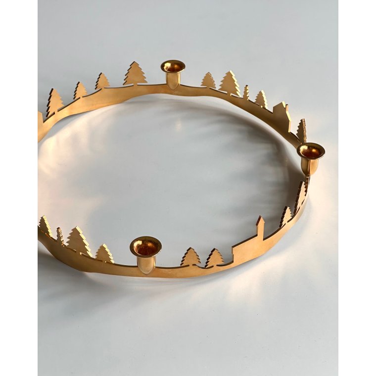 Guldbelagt adventsstage