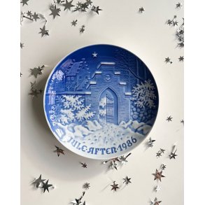 Bing and Grndahl Christmas platter, 1986