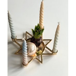 Adventsstage, stjerneformet messing