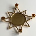 Adventsstage, stjerneformet messing