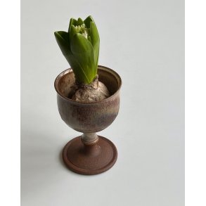 Ceramic cup, wine glass, light glaze