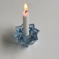 Star candleholder, light blue, NB
