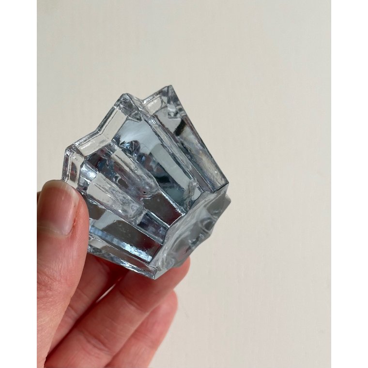 Star candleholder, light blue, NB